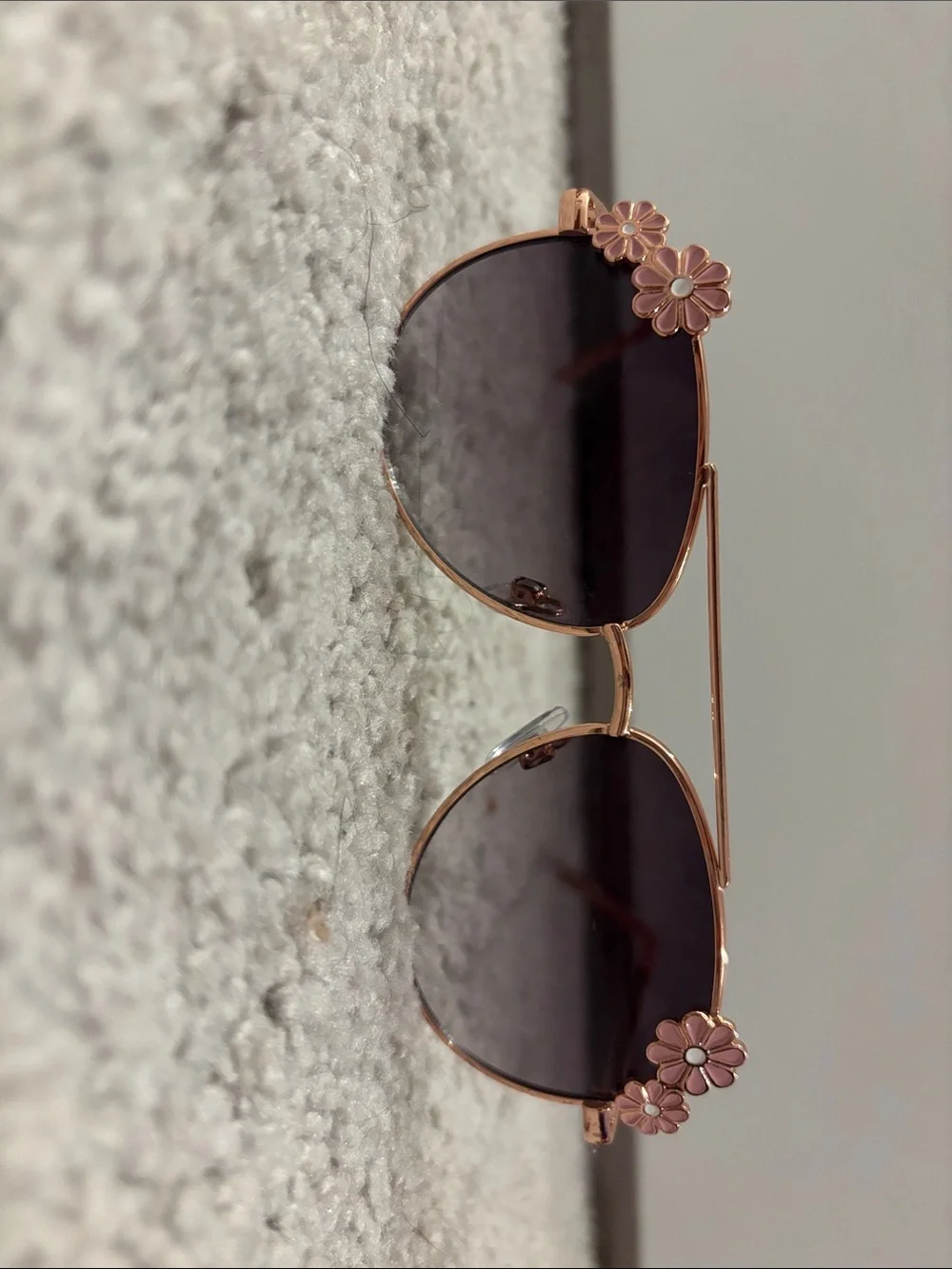 Kids pink floral sunglasses